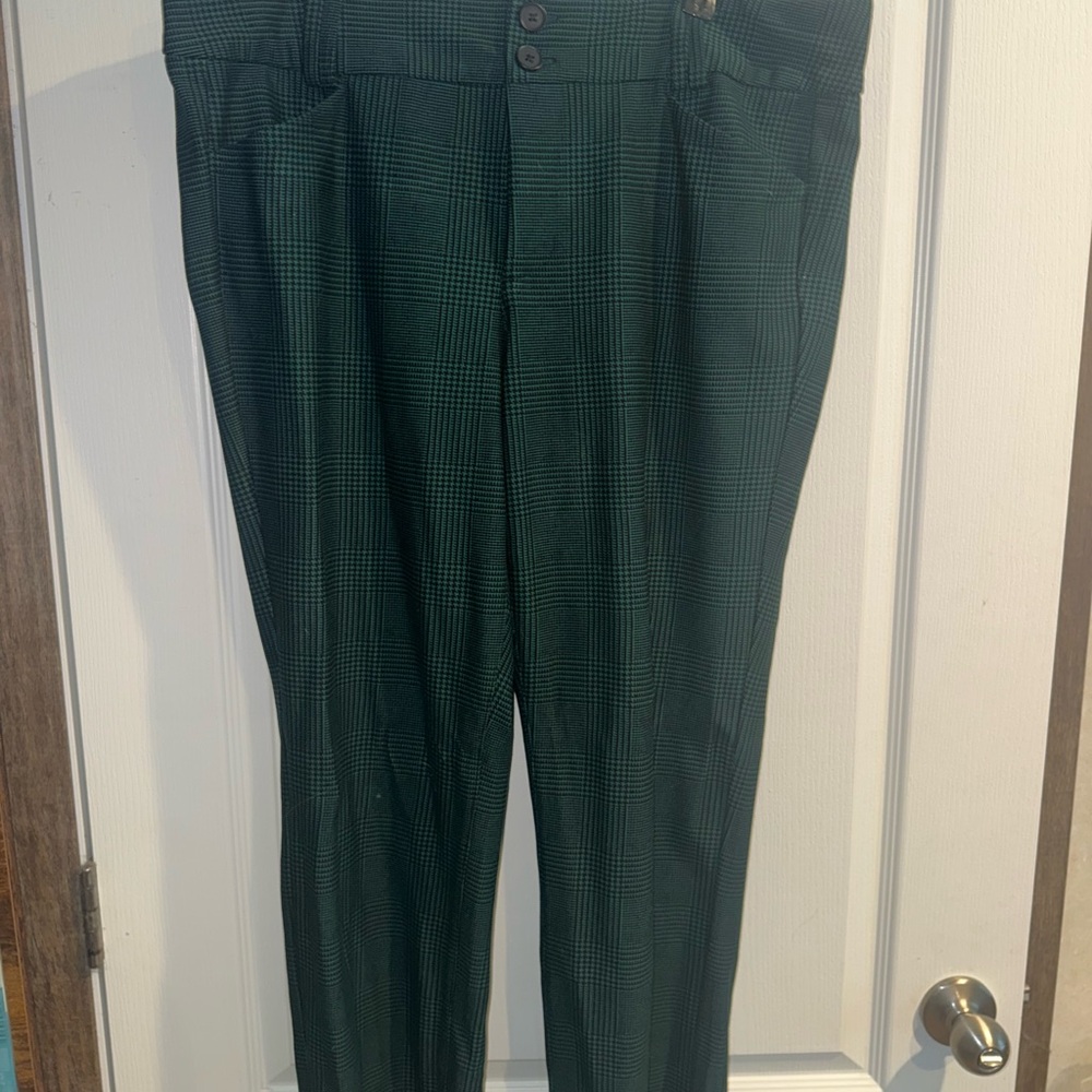 Torrid Forest Green Checkered Women's Dress Pants